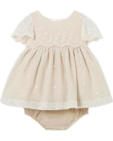 MAYORAL VESTIDOS CASUAL PARA NINA 1826 VESTIDO TUL BORDADO BEIGE