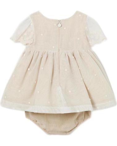 MAYORAL VESTIDOS CASUAL PARA NINA 1826 VESTIDO TUL BORDADO BEIGE