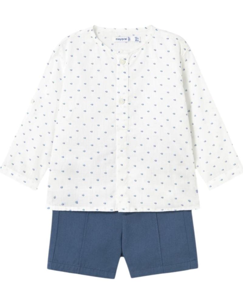 MAYORAL CONJUNTOS DE ROPA PARA BEBES NINO 1249 CONJUNTO BERMUDA Y CA AZUL