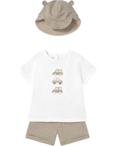 MAYORAL CONJUNTOS DE ROPA PARA BEBES NINO 1651 CONJUNTO 3 PIEZAS COC BEIGE