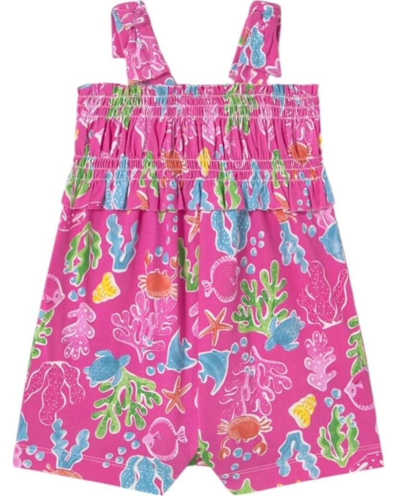 MAYORAL FLORAL PRINT PINK ROMPER FOR BABY GIRL - REF. 1839 ROSA