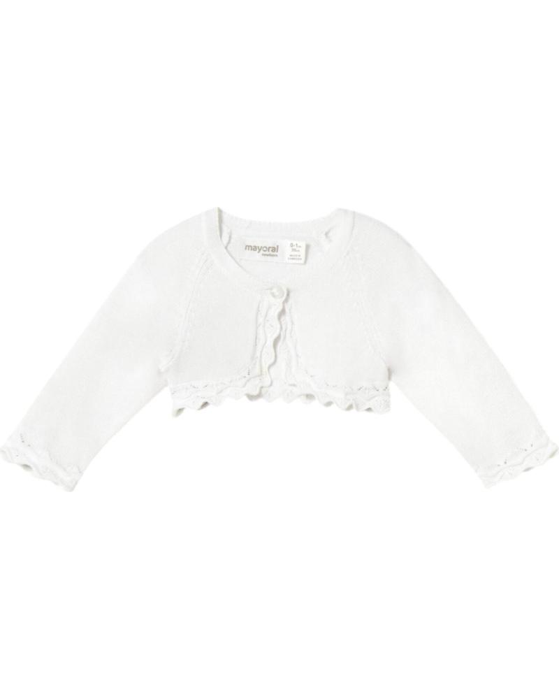 MAYORAL GILET EN TRICOT BETTER COTTON MODÈLE 318 BLANC POUR NOUVEAU-NÉ BLANCO