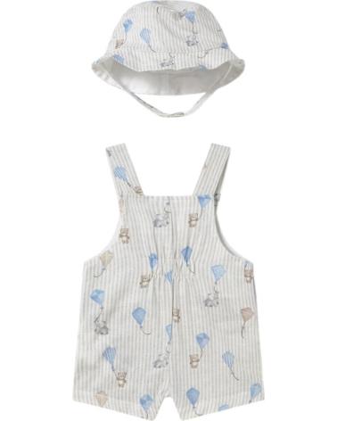 MAYORAL PANTALONES PARA NINO 1601 CONJUNTO PETO Y GORRO AZUL