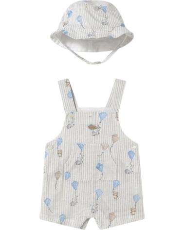 MAYORAL PANTALONES PARA NINO 1601 CONJUNTO PETO Y GORRO AZUL