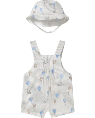 MAYORAL PANTALONES PARA NINO 1601 CONJUNTO PETO Y GORRO AZUL