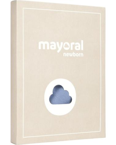 MAYORAL TRICOT ROMPER AND T-SHIRT SET FOR BABY BOY - MODEL 1607, BLUE AZUL