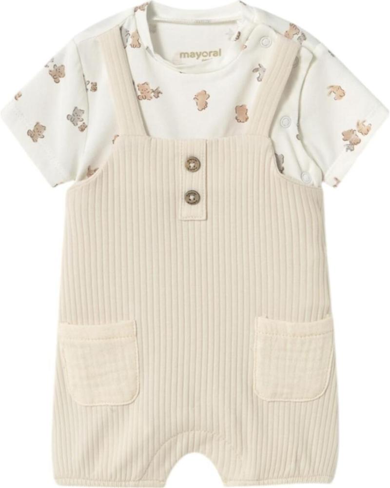 MAYORAL CONJUNTOS DE ROPA PARA BEBES NINO 1616 PELELE-PETO BEIGE