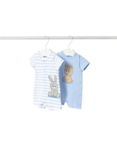 MAYORAL SET OF TWO SHORT ROMPERS MODEL 1707 BLUE AZUL