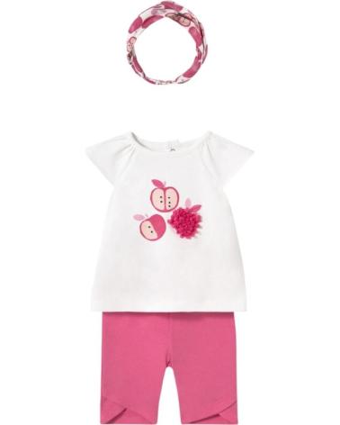 MAYORAL 3-PIECE SET MODEL 1763 PINK WITH HEADBAND FOR BABY ROSA