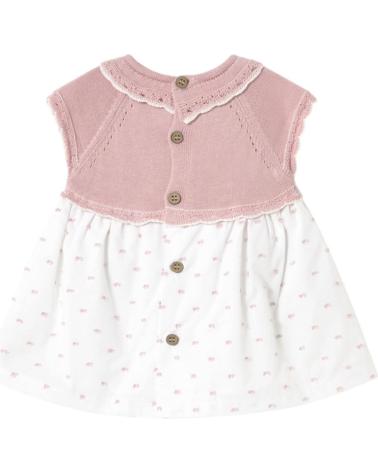MAYORAL VESTIDO DE MALHA E SAIA MODELO 1849 ROSA ROSA