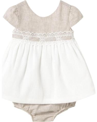 MAYORAL CONJUNTO DE CERIMÓNIA BEBÉ MENINA 1857 BEGE BEIGE