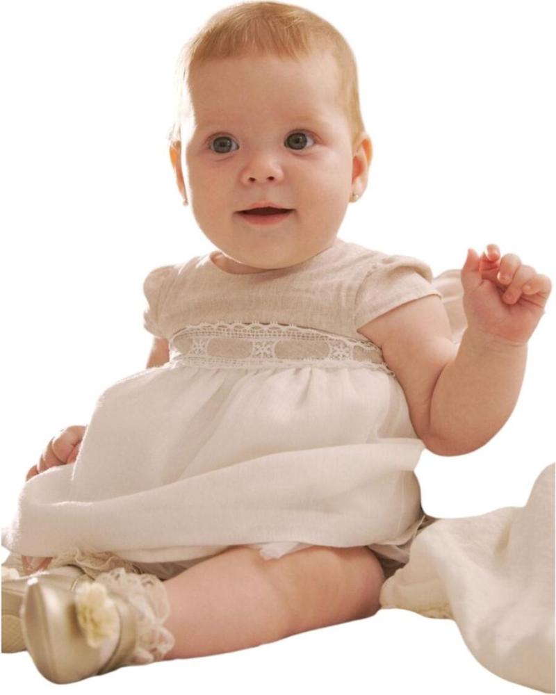 MAYORAL CONJUNTO DE CERIMÓNIA BEBÉ MENINA 1857 BEGE BEIGE