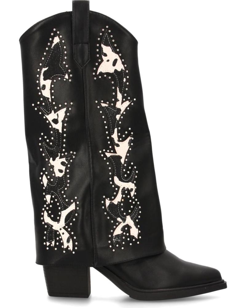 SPORT3PUNTO0 YZ25-07 COWBOYSTIEFEL SCHWARZ MIT WEISSEN DETAILS VARIOS COLORES