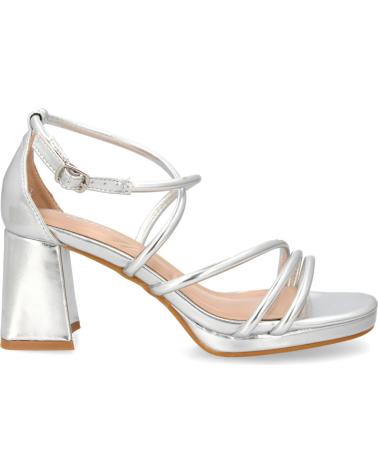 SPORT3PUNTO0 JL893 STRAPPY HEELED SANDALS SILVER VARIOS COLORES