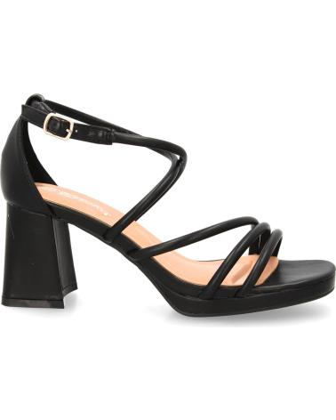 SPORT3PUNTO0 JL893 STRAPPY HEELED SANDALS BLACK VARIOS COLORES