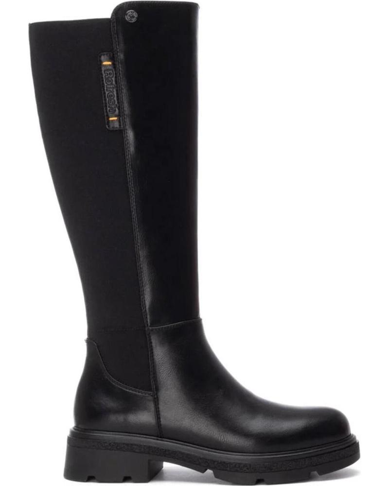 REFRESH BOTAS ALTAS 172935 NEGRAS CON SUELA TRACK Y CAÑA ELÁSTICA NEGRO