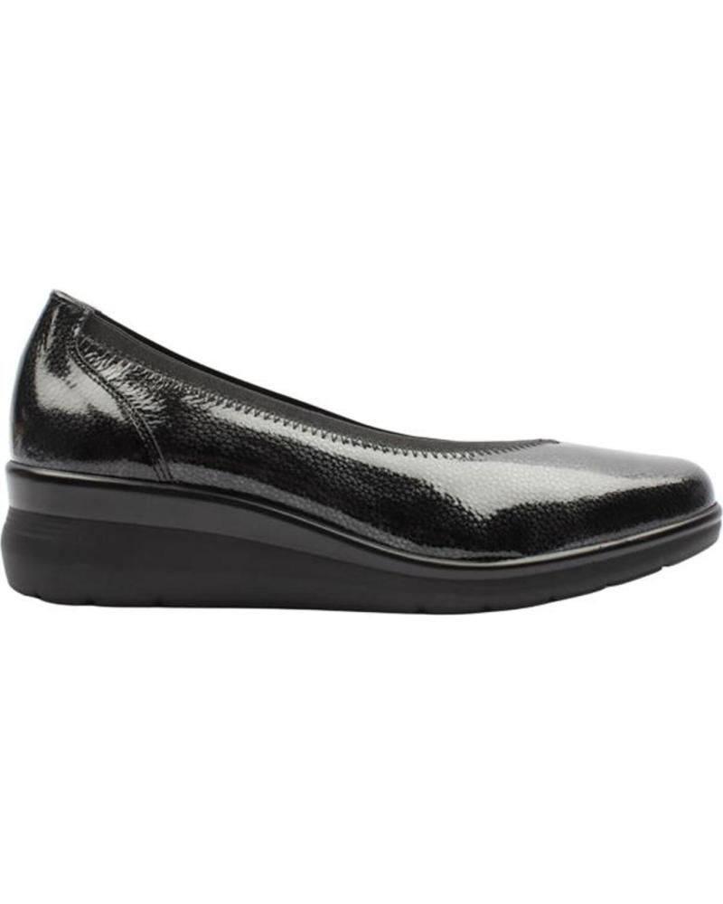 SAPATOS PITILLOS 10732 CUNHA VERNIZ PRETO NEGRO