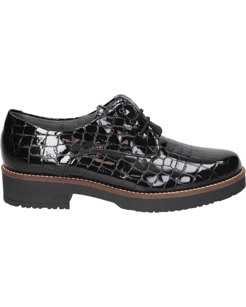 PITILLOS SAPATOS OXFORD DE ATACADORES EFEITO CROCODILO MODELO 10771 PRETO NEGRO