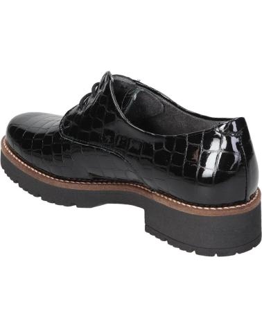 PITILLOS SAPATOS OXFORD DE ATACADORES EFEITO CROCODILO MODELO 10771 PRETO NEGRO