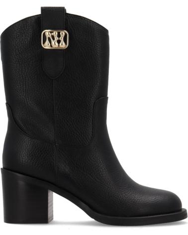 NOA HARMON 10112 STIEFELETTE BLOCKABSATZ SCHWARZ NEGRO