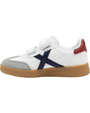 MUNICH ZAPATILLAS CASUAL NIÑO MINI BARRU VCO 8032010 BLANCAS CON VELCROS WHITE