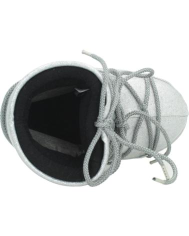 MOON BOOT MB ICON LOW GLIT ARGENTO SILVER