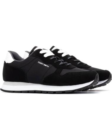 ZAPATILLAS CASUAL TEDDY SMITH MODELO 120258 NEGRO NEGRO