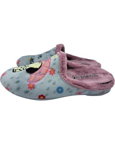 VULCA-BICHA HAUSSCHUHE SNOOPY BOTSCHAFT UND GÄNSEBLÜMCHEN GRAU GRIS