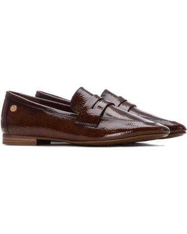 MOCASSINS XTI 144244 CAMEL BICO FINO EFEITO VERNIZ CAMEL