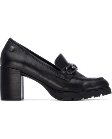MOCASSIM XTI 144302 PRETO COM PLATAFORMA E CORRENTE NEGRO