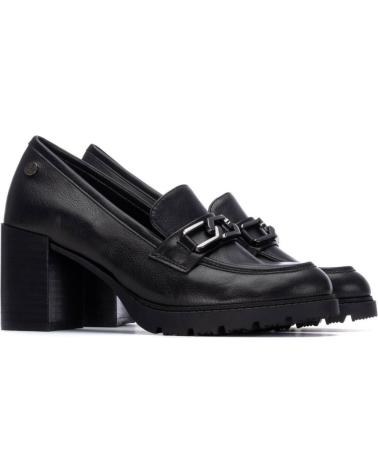MOCASSIM XTI 144302 PRETO COM PLATAFORMA E CORRENTE NEGRO