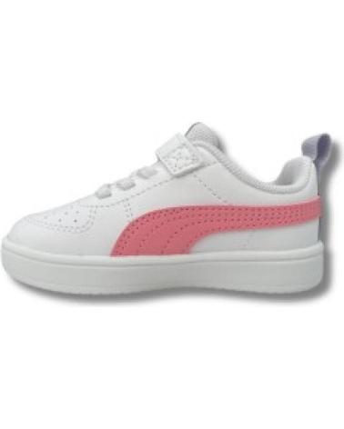 ZAPATILLAS PUMA BEBÉ 384314 43 BLANCAS CON DETALLES ROSAS BLANCO