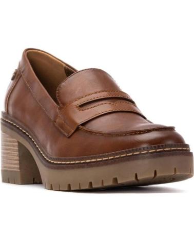 MOCASSINS XTI 144457 CAMEL COM SALTO BLOCO E PLATAFORMA CAMEL