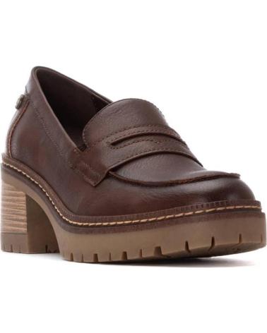 MOCASSINS XTI 144457 MARRONS COM SALTO BLOCO E PLATAFORMA MARRON