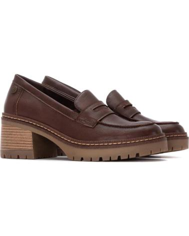 MOCASSINS XTI 144457 MARRONS COM SALTO BLOCO E PLATAFORMA MARRON