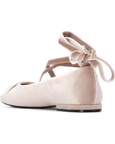 XTI 144699 NUDE | VELVET WITH ANKLE TIES NUDE