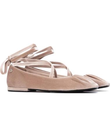 XTI 144699 NUDE | VELVET WITH ANKLE TIES NUDE