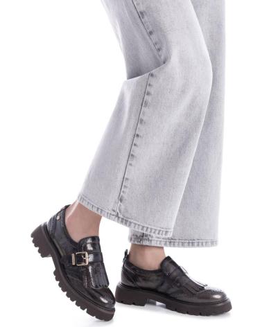 CARMELA 162594 GREY LOAFER WITH BUCKLE AND TRACK SOLE GRIS