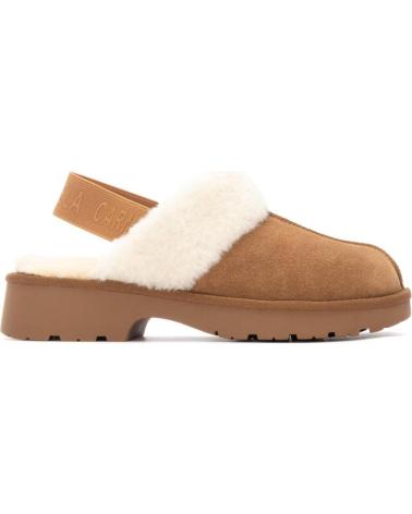 MULES CARMELA 162629 CAMEL CON FODERA IN PELLICCIA SINTETICA CAMEL