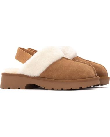 MULES CARMELA 162629 CAMEL CON FODERA IN PELLICCIA SINTETICA CAMEL