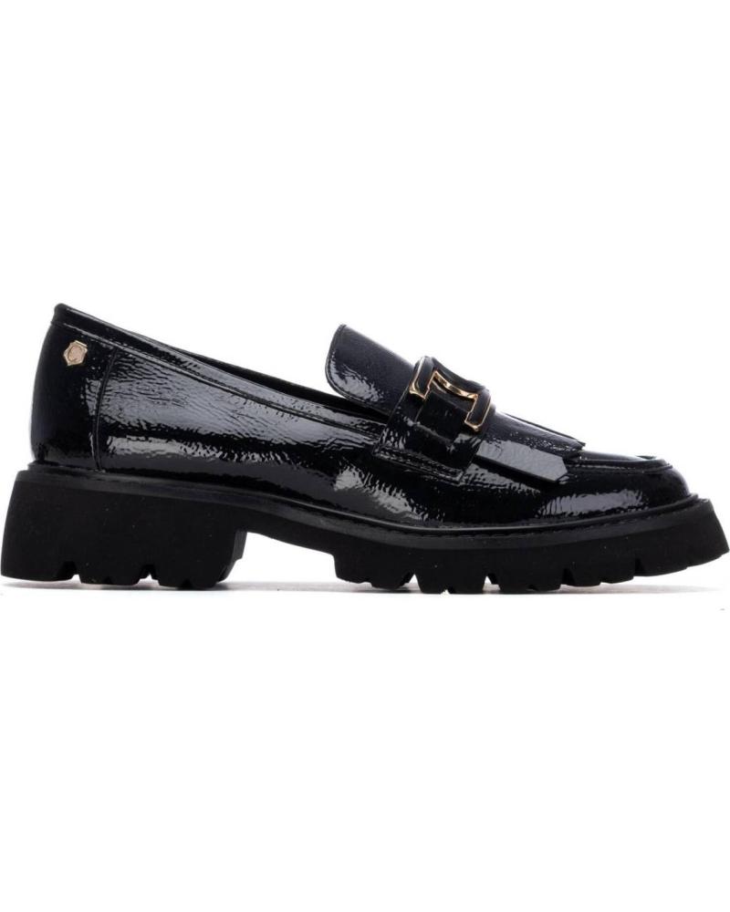 MOCASSINI CARMELA 162698 VERNICE NERA SUOLA TRACK NEGRO