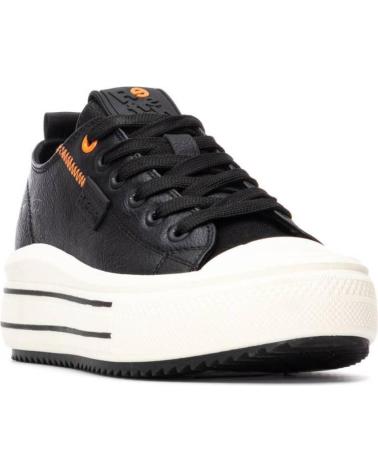 REFRESH 172940 BLACK PLATFORM SNEAKERS NEGRO