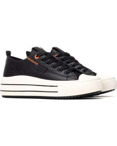 REFRESH 172940 BLACK PLATFORM SNEAKERS NEGRO