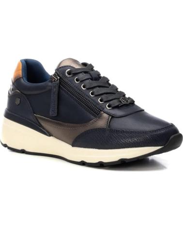 CASUAL SPORT LEATHER SNEAKERS CARMELA 161825 NAVY AZUL MARINO