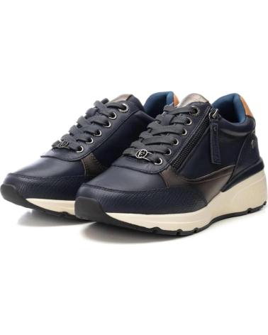 CASUAL SPORT LEATHER SNEAKERS CARMELA 161825 NAVY AZUL MARINO