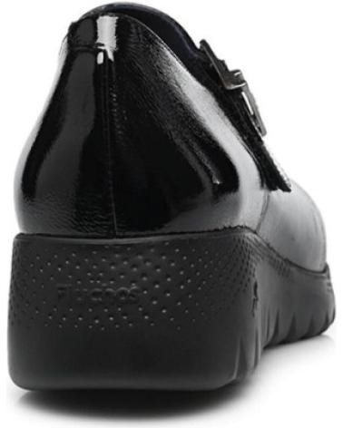 FLUCHOS SAPATOS MARY JANE F2247 PRETO VERNIZ COM FIVELA NEGRO