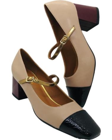 GIOSEPPO OKLEE 76037 BEGE - SAPATOS DE SALTO COM TIRA MARY JANE BEIGE