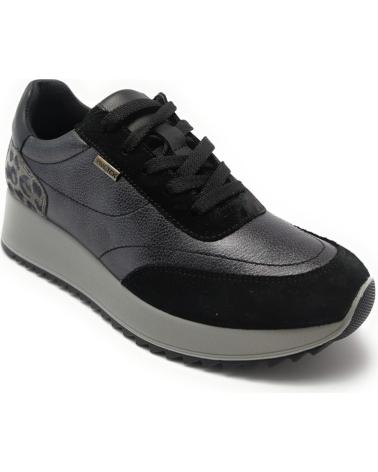 SNEAKERS IMAC 858248 IN PELLE ANTRACITE NERA NEGRO