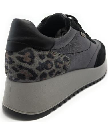 SNEAKERS IMAC 858248 IN PELLE ANTRACITE NERA NEGRO