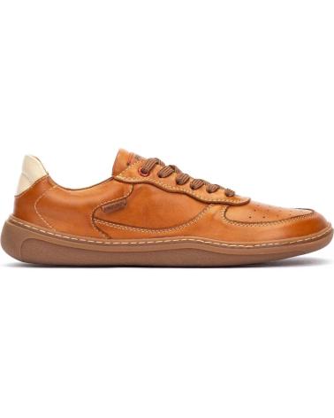 PIKOLINOS SCARPA CASUAL ARANJUEZ IN PELLE CON LACCI STILE BAREFOOT MARRONE MARRóN